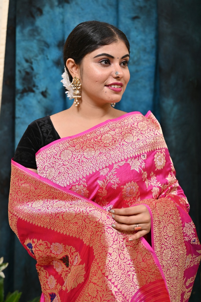 Pure Katan Silk Banarasi Handloom Saree