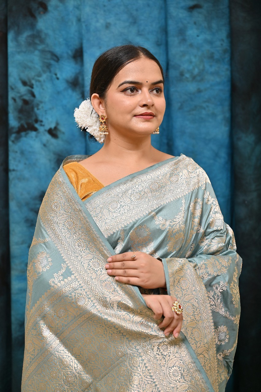 Pure Katan Silk Banarasi Handloom Saree