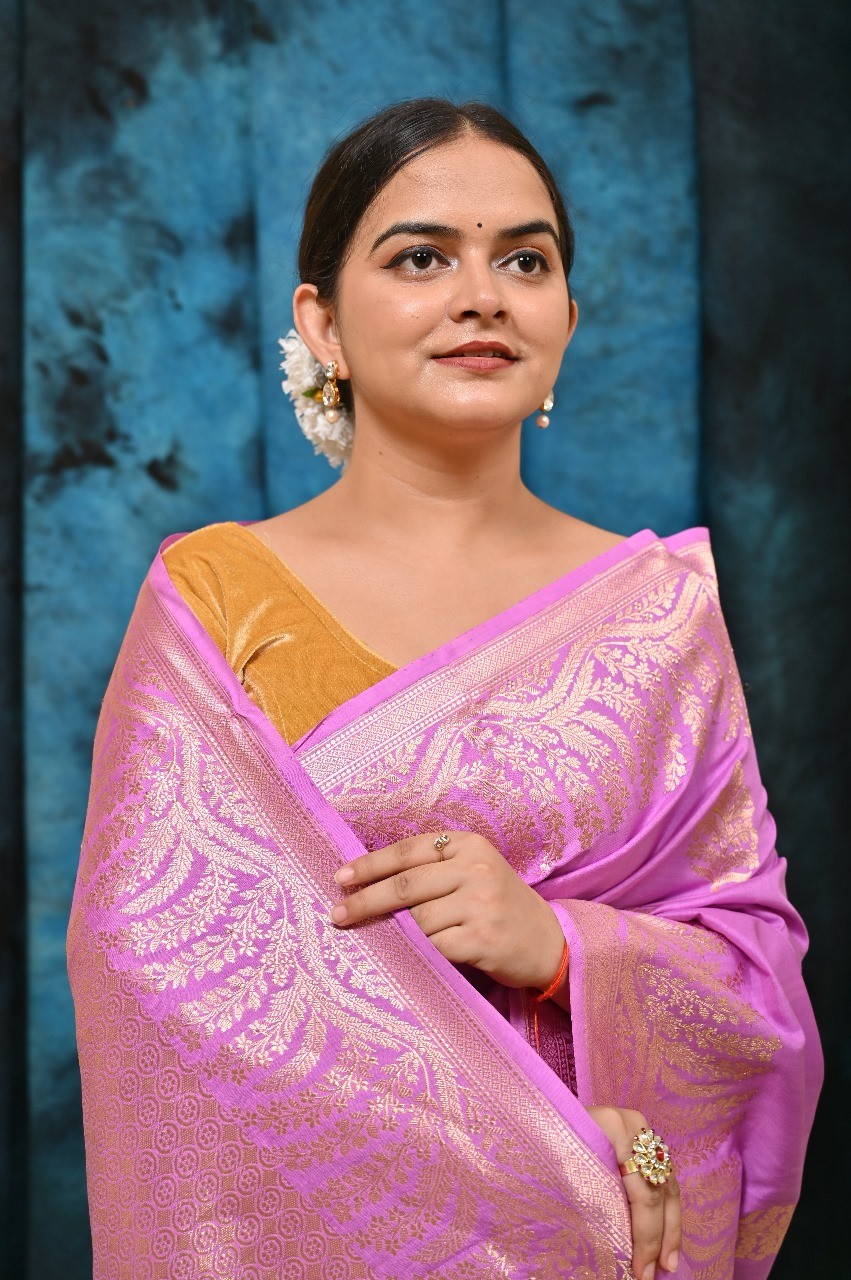 Pure Katan Silk Banarasi Handloom Saree