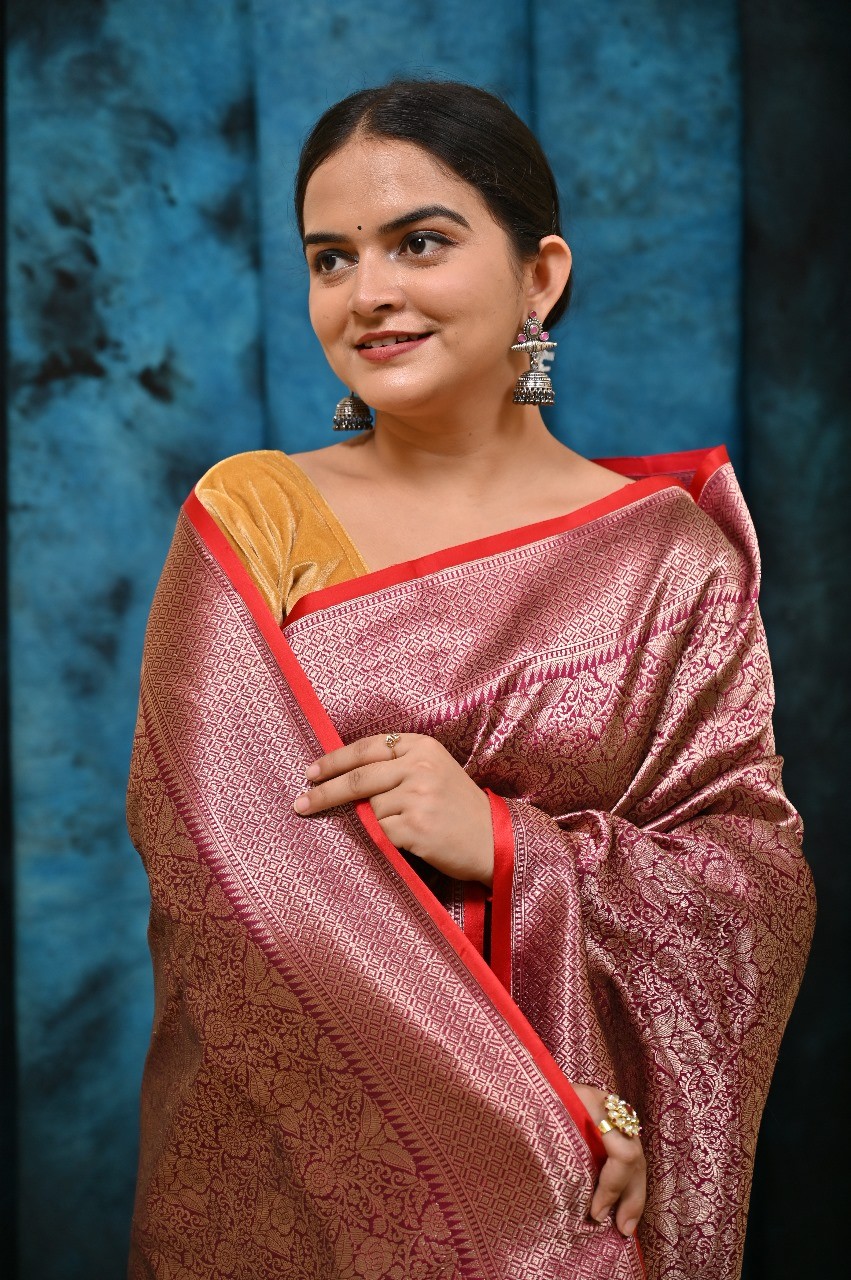 Pure Katan Silk Banarasi Handloom Saree