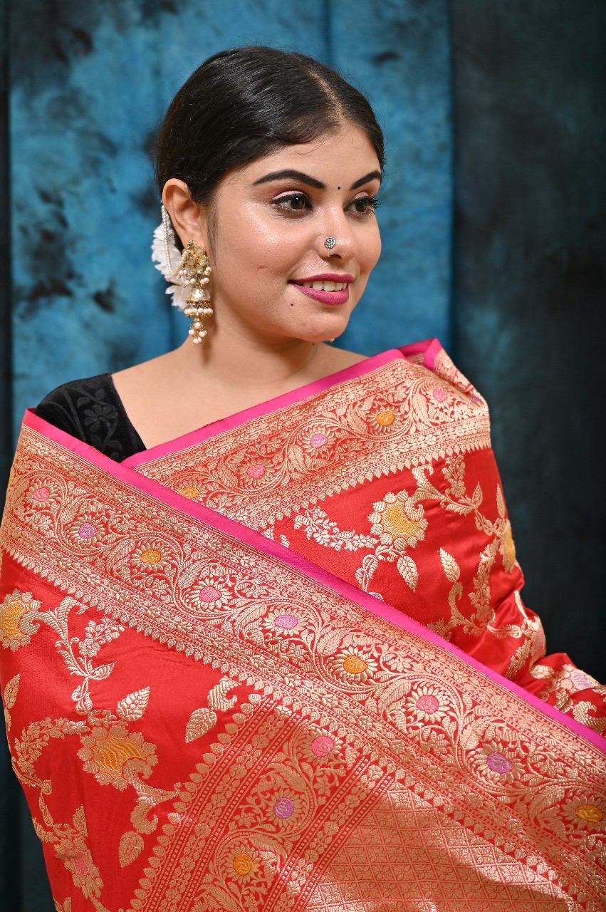 Pure Katan Silk Banarasi Handloom Saree