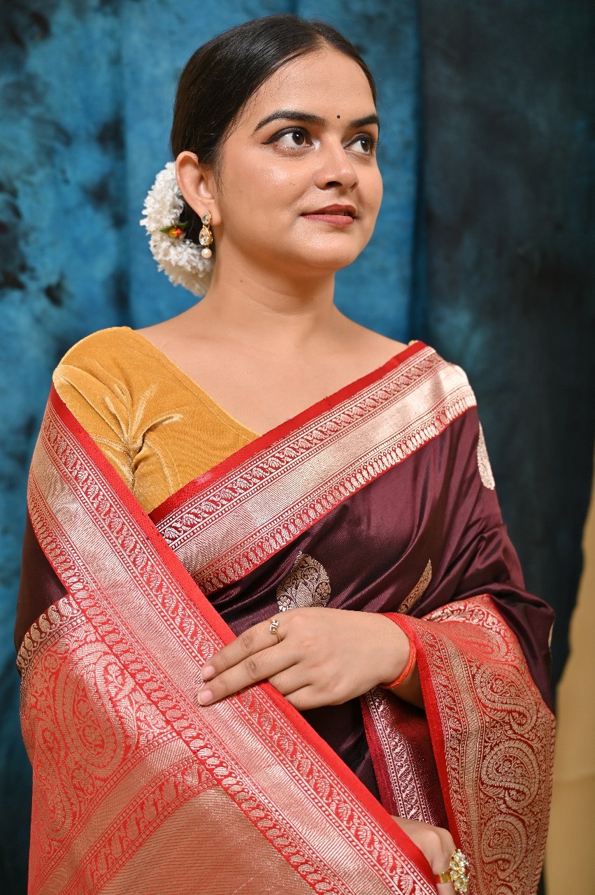 Pure Katan Silk Banarasi Handloom Saree