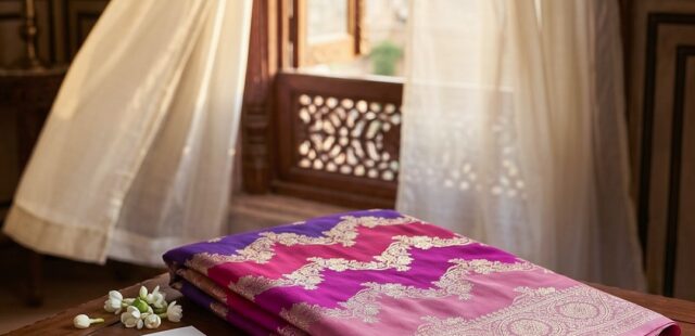 Pure Banarasi Rangkat Katan Silk Saree