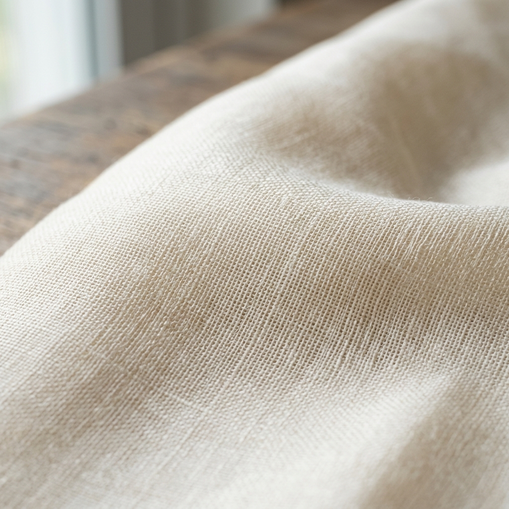 Close-up of fine Chiniya silk fabric texture