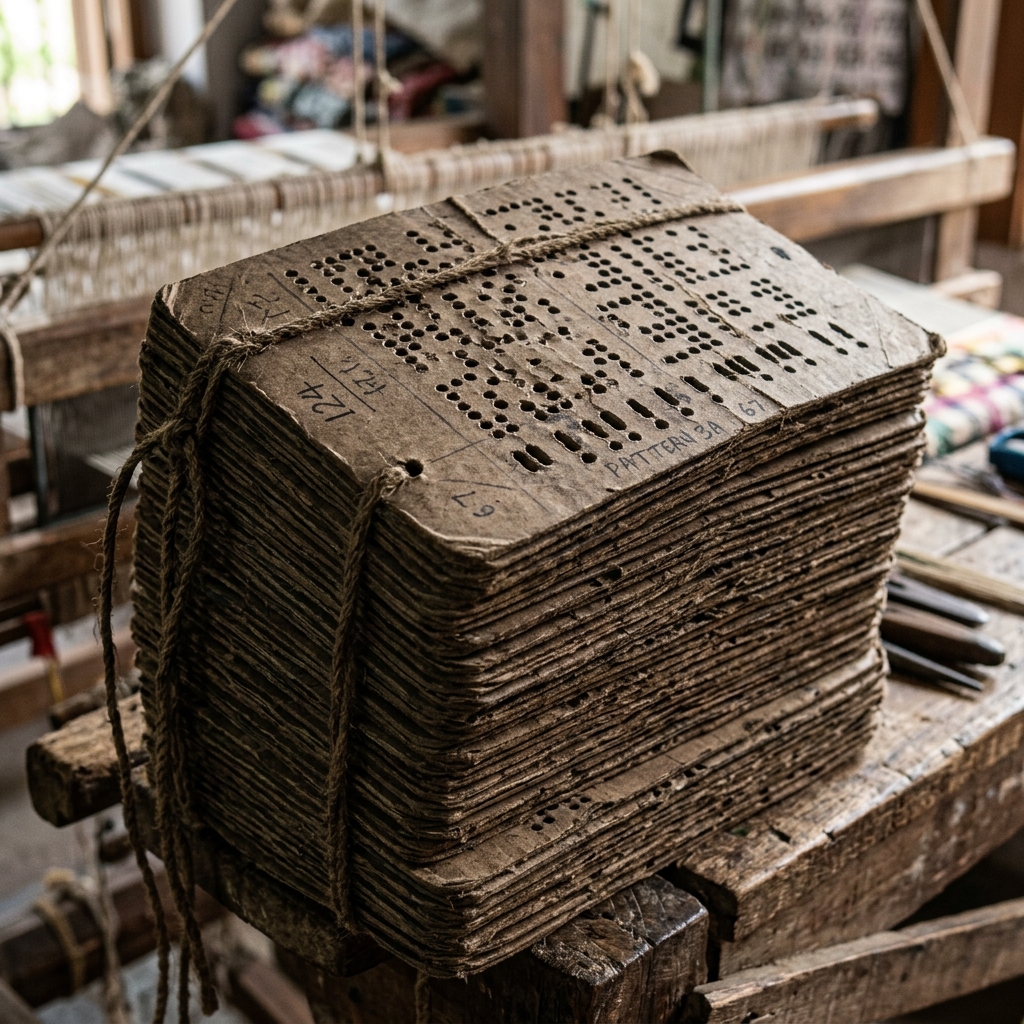 Jacquard punch cards