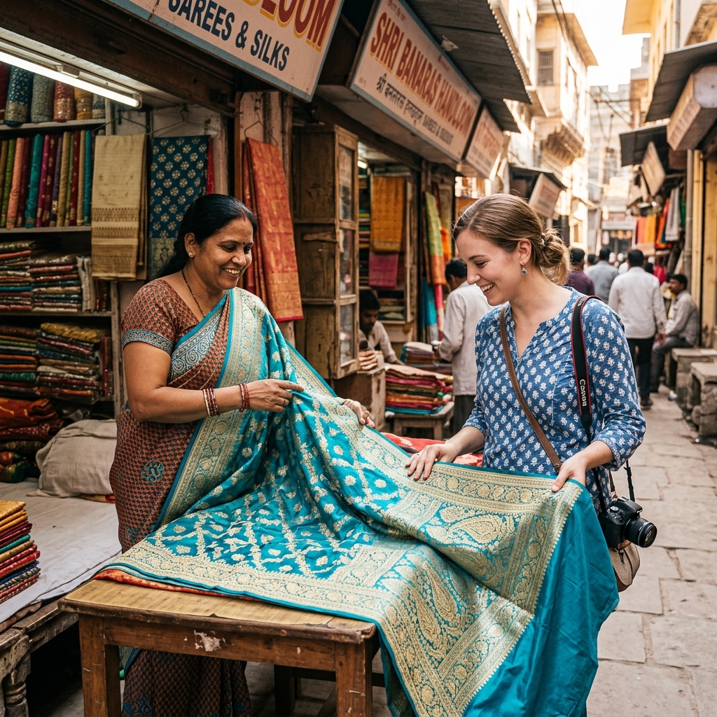 Choosing a Banarasi Saree in Varanasi
