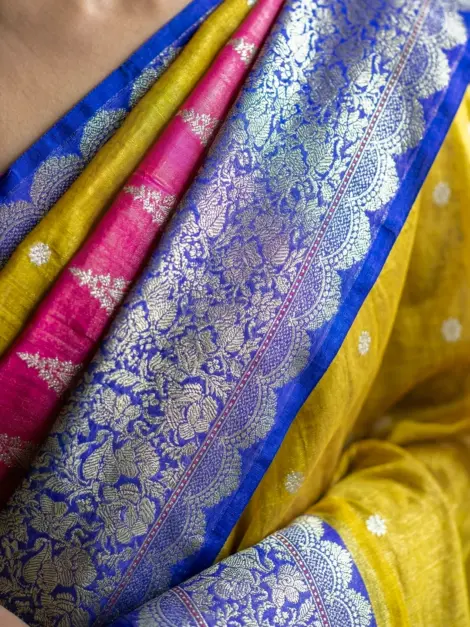 Authentic Rangkat Banarasi Silk Saree by Silk Khazana