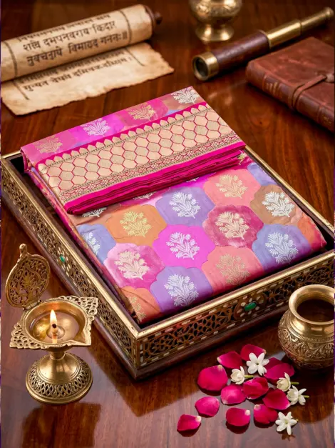 Authentic Pure Moonga Silk Saree by Silk Khazana