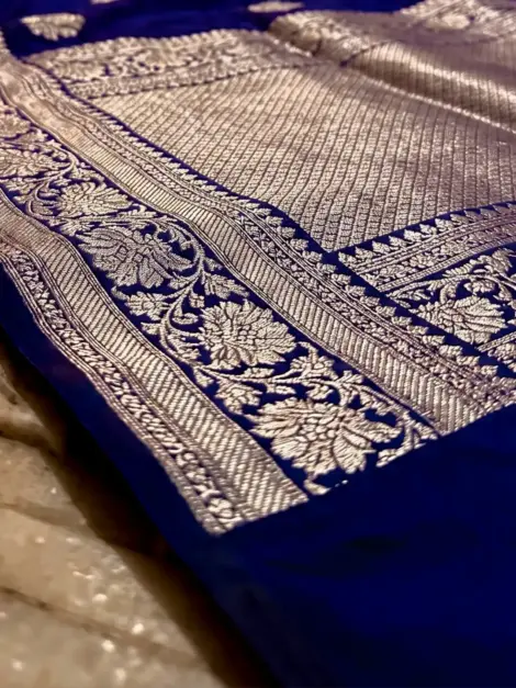 Handloom Tissue Rangkat Banarasi Saree from Varanasi