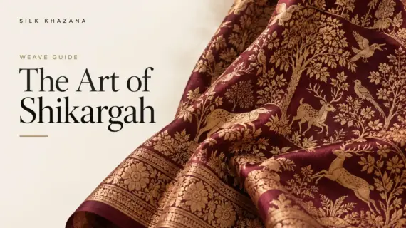 Shikargah Banarasi Saree: The Hunting-Scene Weave
