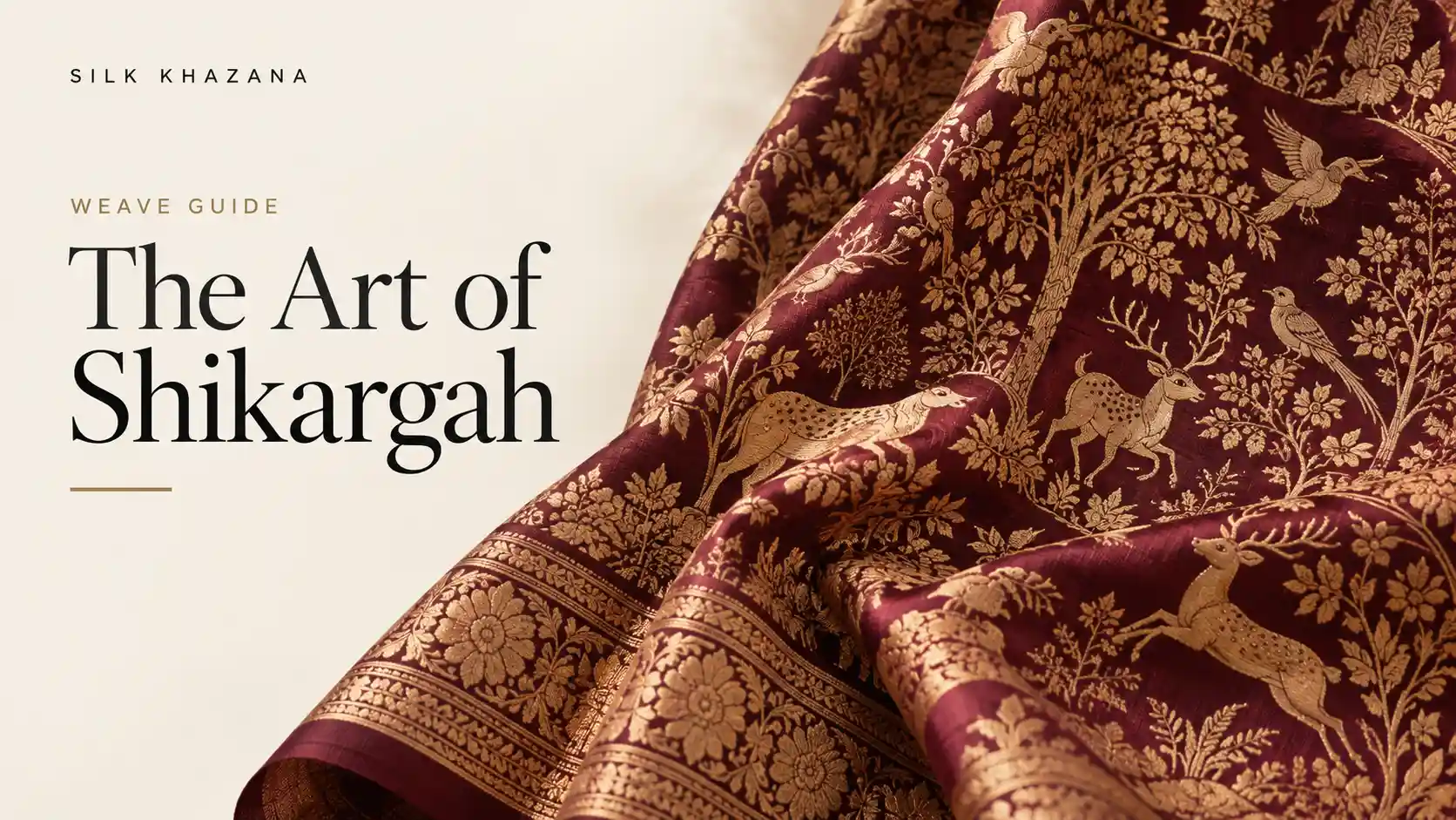 Shikargah Banarasi Saree: The Hunting-Scene Weave